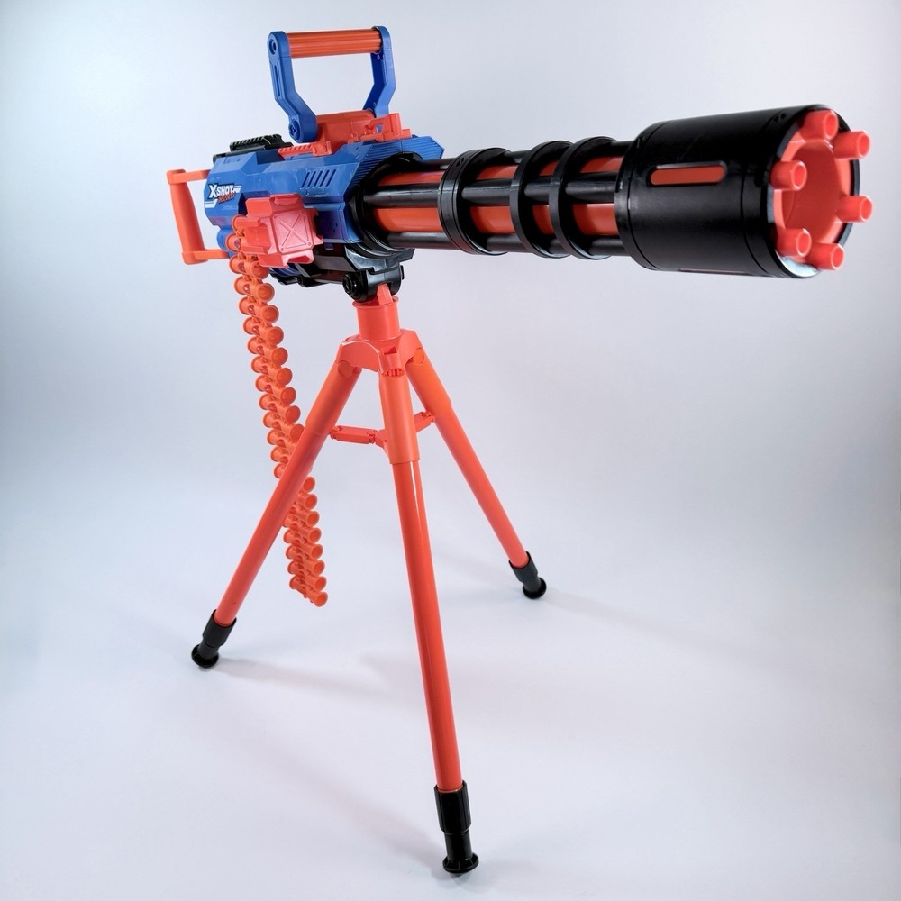 ZURU X-Shot Insanity Motorized Rage Fire Blaster Tripod Belt 36605 Tested